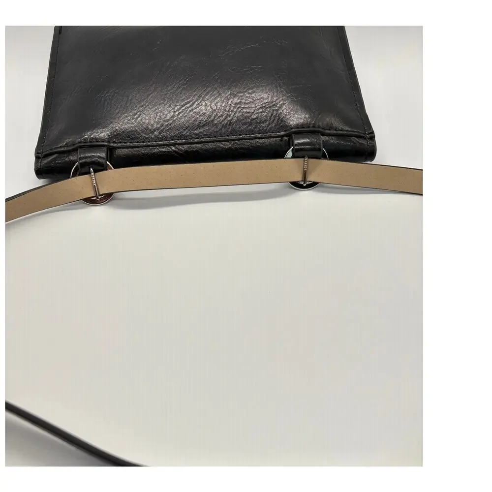 Vince Camuto Black Envelope Belt Bag Leather Waist NWT